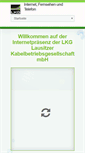 Mobile Screenshot of lkg-lauchhammer.de